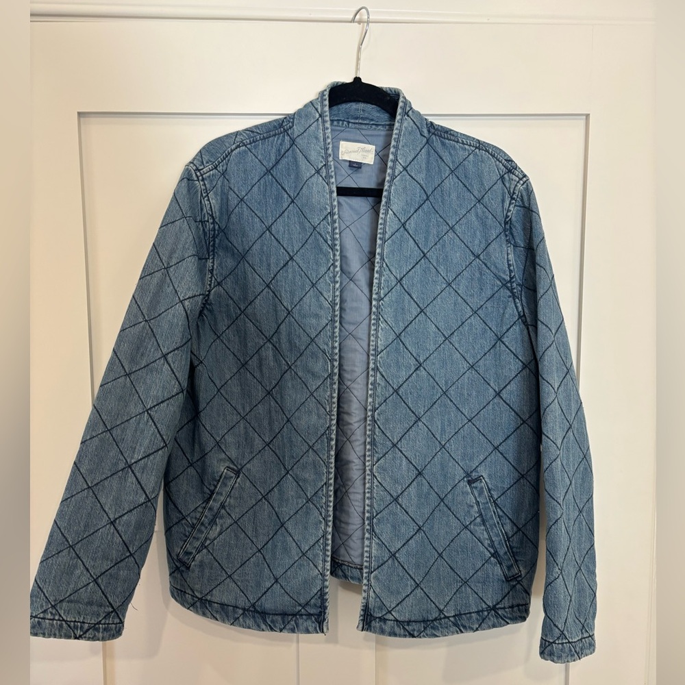 Universal Thread Denim Blue Quilted Jacket